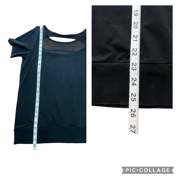 Fabletics Weston Mesh Yoke/Open Back Long Sleeve w/Thumb Holes Sweatshirt - Sz S - Picture 12 of 12